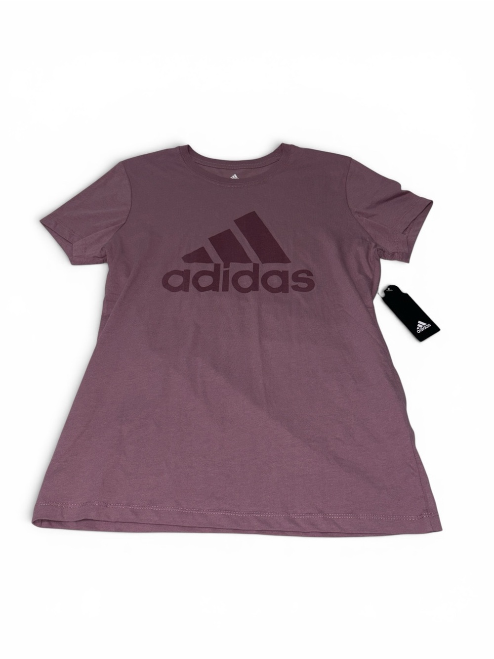 adidas Women’s New Medium Orchid Crewneck Short Sleeve Logo Golf Tee Shirt